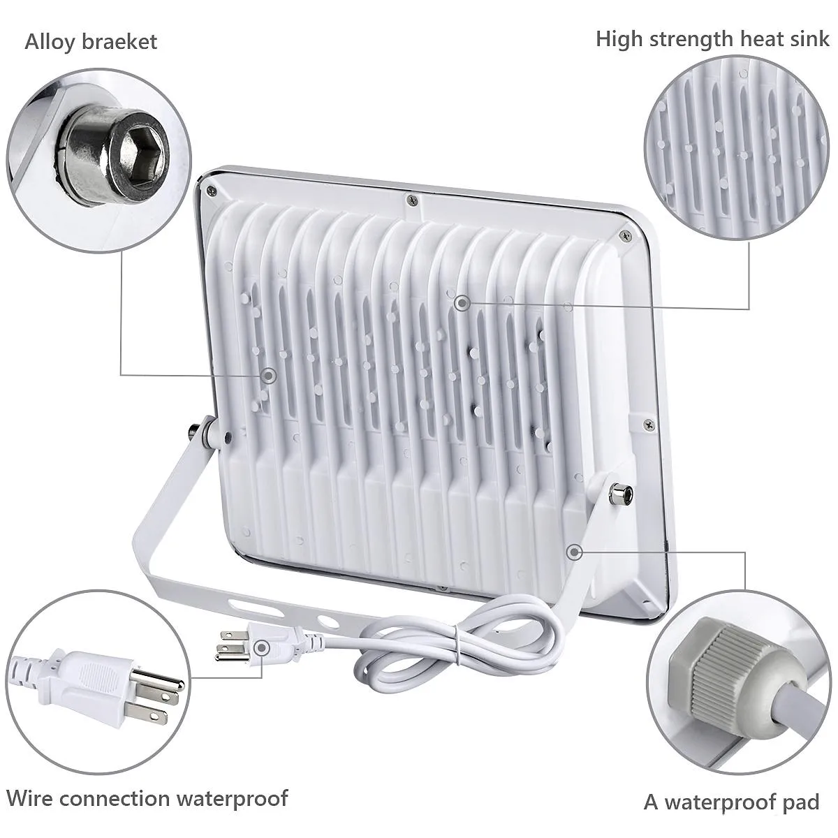 10 Watt RGBW w/Remote Control Flood Lights