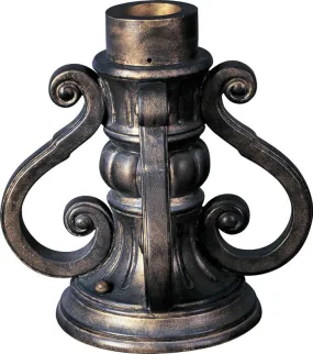 10"H Maxim Outdoor Pier Mount Oriental Bronze