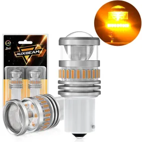 1156 BA15S LED Turn Signal Light Rear/Front, Side Maker Light Bulbs 11W 4000LM 3500K Amber B1 Series | 2 Bulbs