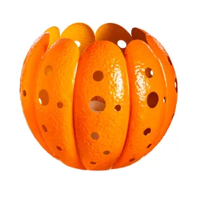 16"H Metal LED Pumpkin Lantern,2la2477