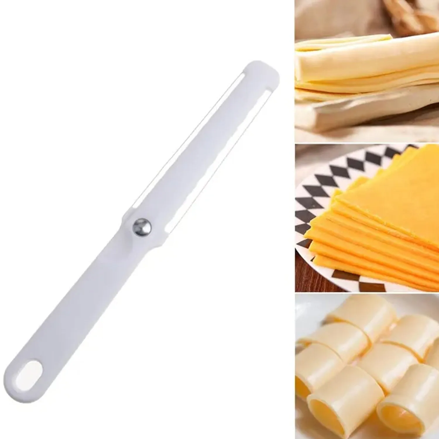 2494 Double side wire cheese slicer / cutter for thick and think slices for kitchen use. with plastic handle