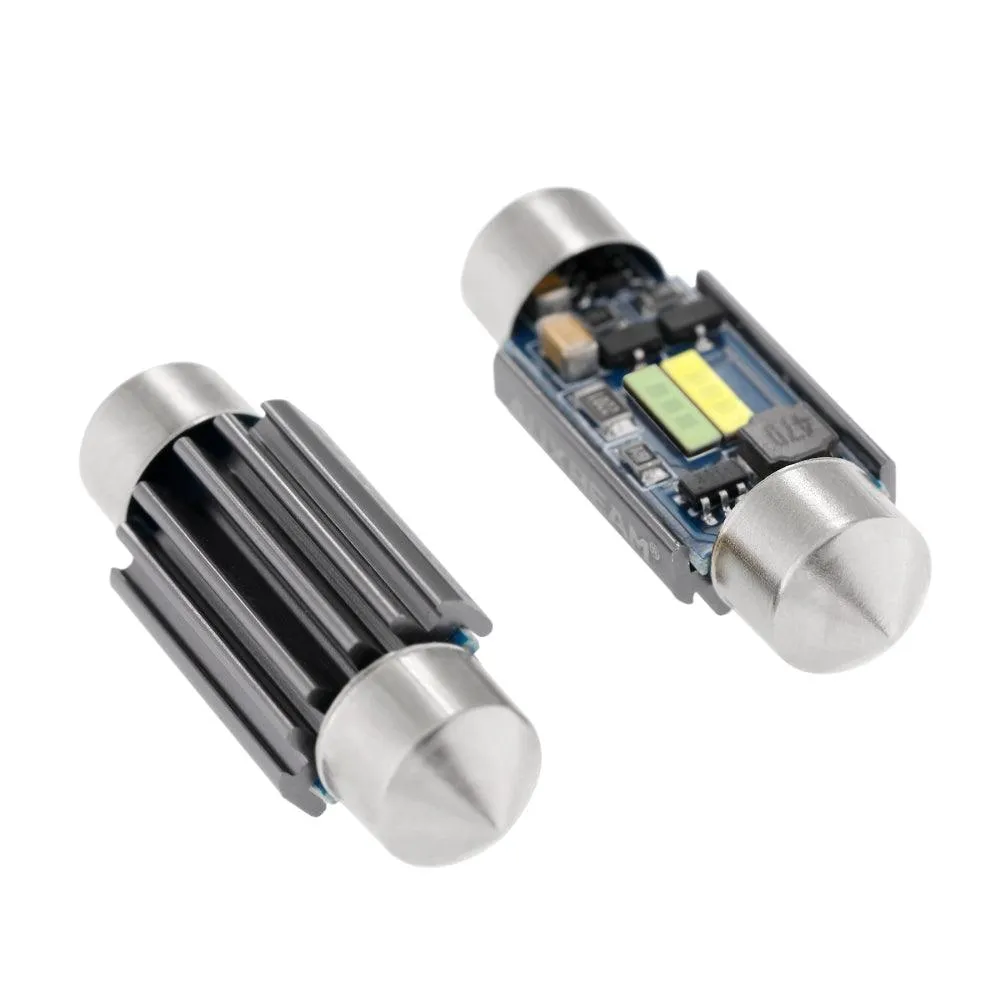 🆕(2pcs/set) Dual Color Switchback 36MM DE3174 3425 6461 11005 12854 1.42" 1860CSP 6500K Cool White& Ice Blue LED Festoon Canbus For Interior Dome Map License Plate Bulbs