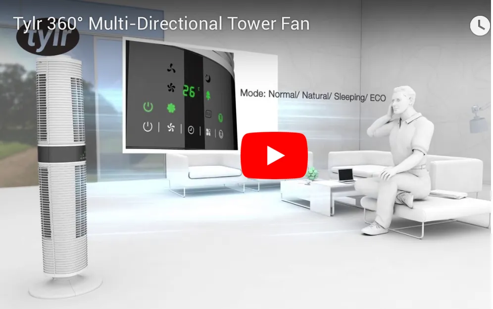 360° Multi-directional Tower Fan