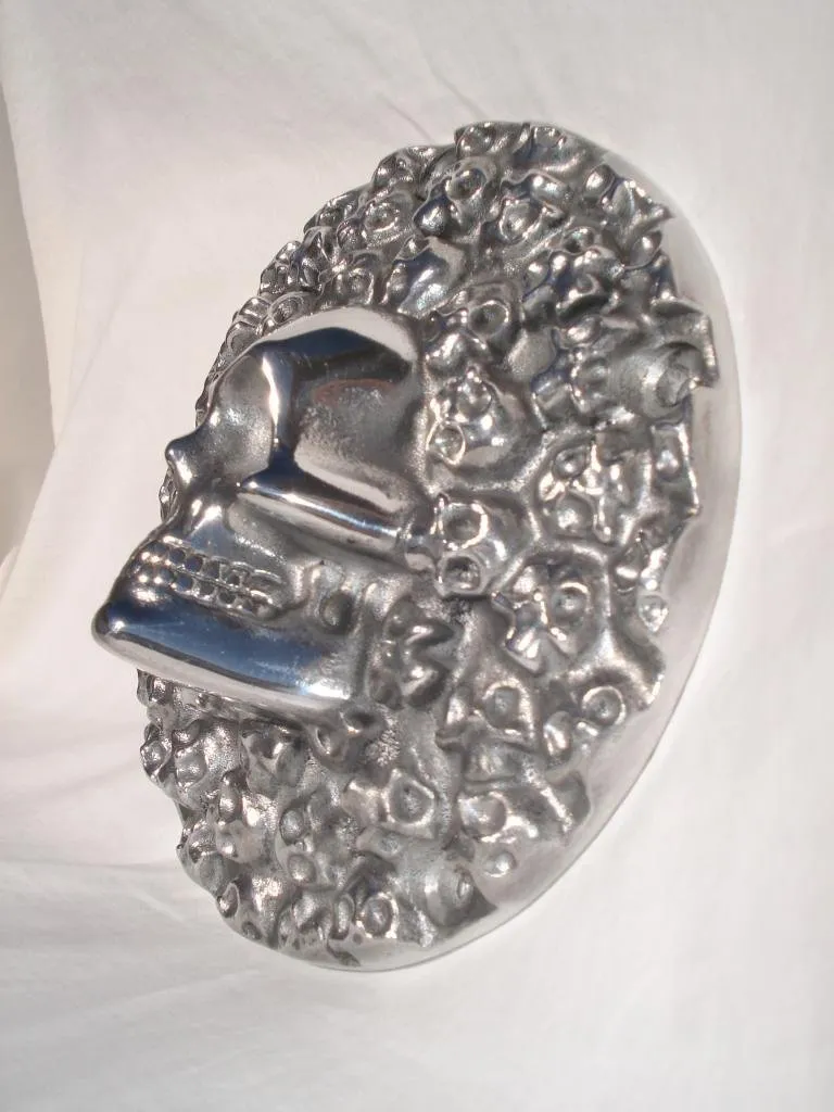 3D Skull Derby Cover 3 Hole Harley-Davidson 1970-98 Evolution Big Twin - Custom Chrome 37733