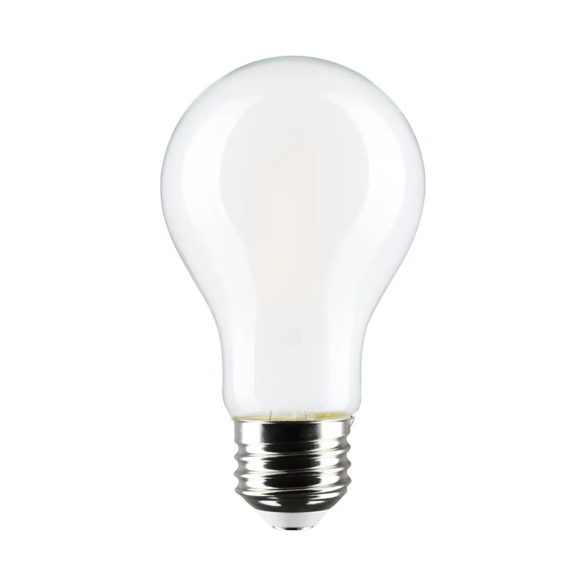 A19 LED Bulb, 60W Equivalent, 8 Watt, 800 Lumens, 2700K, E26 Medium Base, Frosted Finish, Pack Of 4