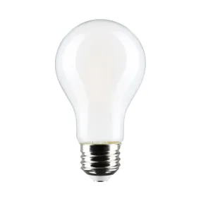 A19 LED Bulb, 60W Equivalent, 8 Watt, 800 Lumens, 2700K, E26 Medium Base, Frosted Finish, Pack Of 4