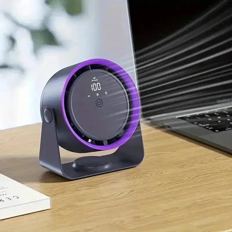 Adjustable 360° Rotation Bladeless Desktop Fan