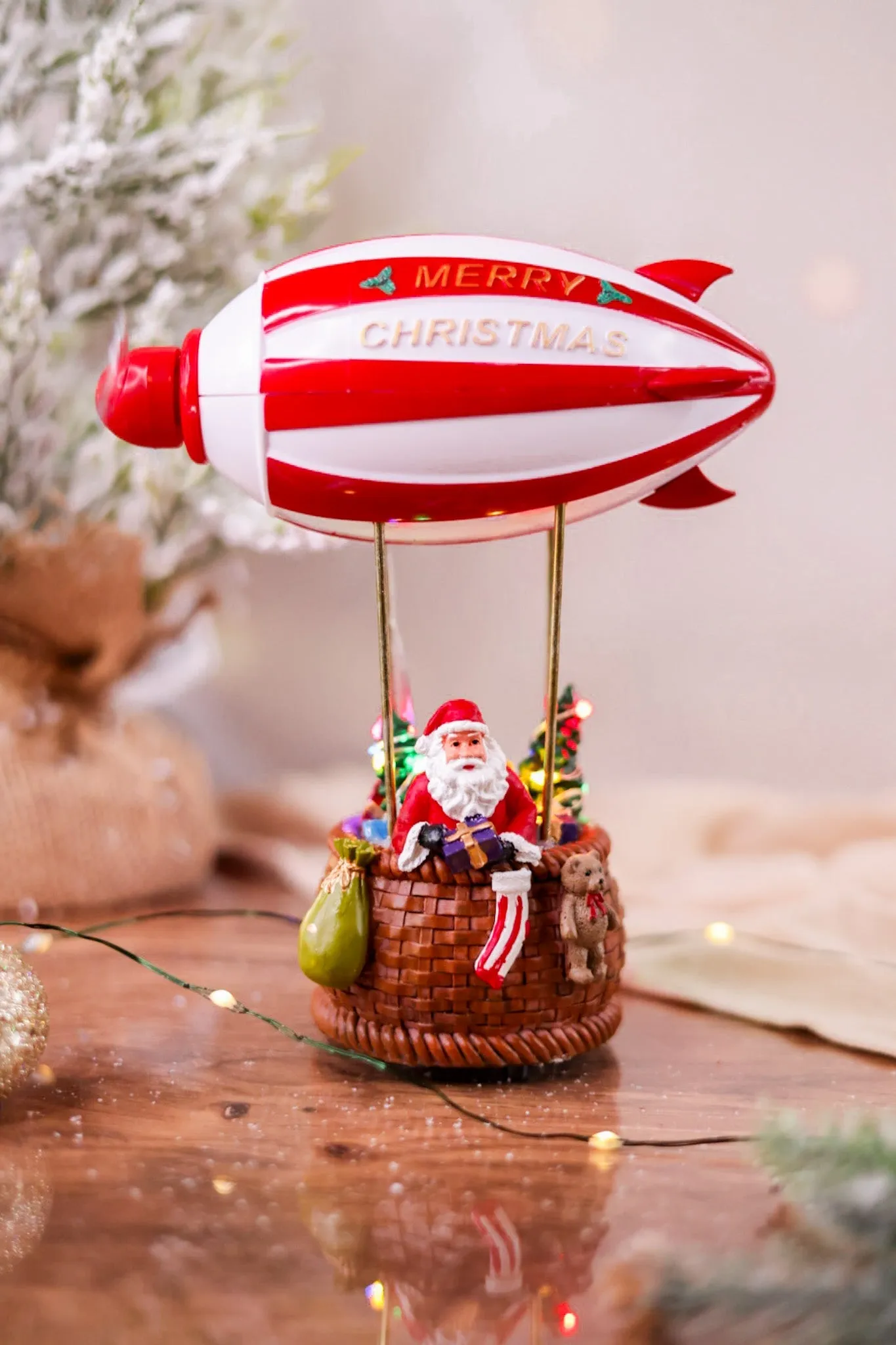 Animated "Merry Christmas" Hot Air Balloon FINAL SALE