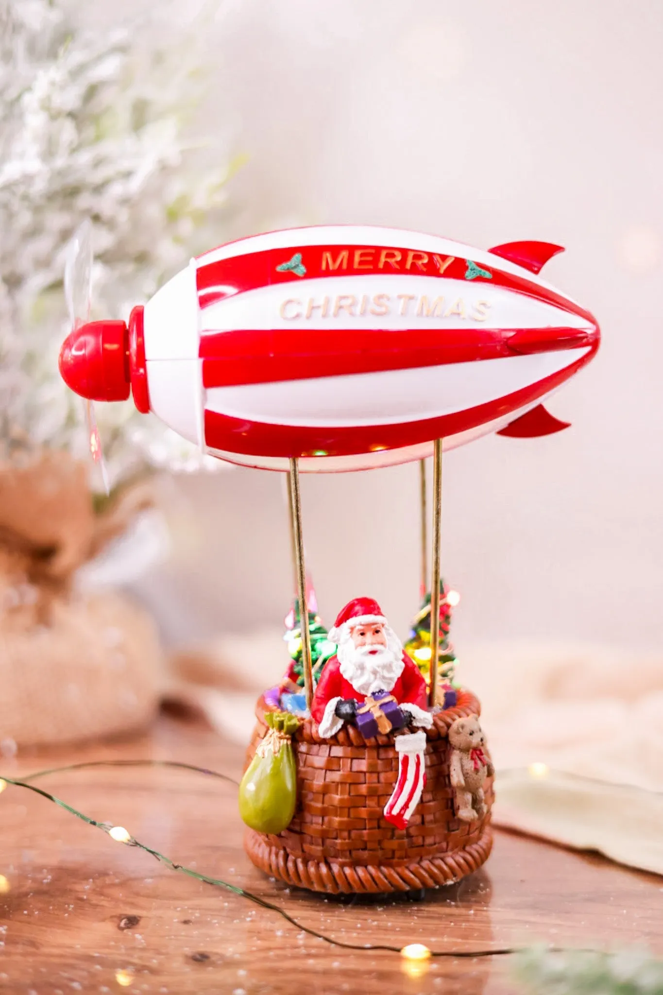 Animated "Merry Christmas" Hot Air Balloon FINAL SALE