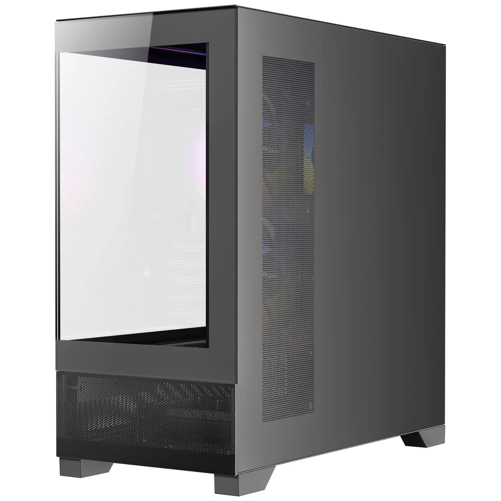 ANTEC CX500M Micro Tower Gaming Case, Black, 2  x USB 3.0 / 1 x USB Type-C, Tempered Glass Side Panel, Micro-ATX/ITX