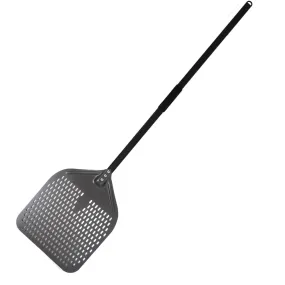 Anygleam Pizza Shovel 30 cm x 125cm  Dark Grey for Perforated Peel with Metal Handle Oven Turning Baking Accessory