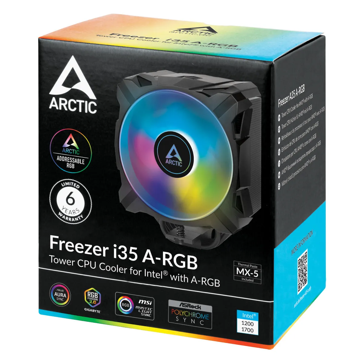 Arctic CPU Cooler Freezer i35 Tower ARGB