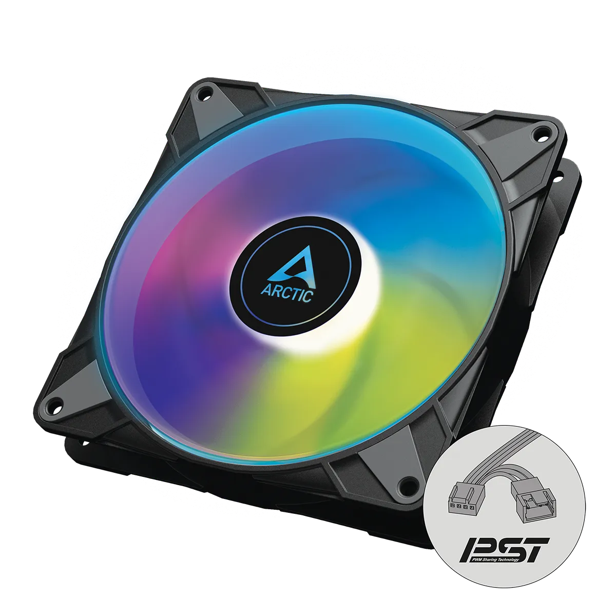 ARCTIC P14 PWM PST A-RGB 0dB 14cm Case Fan Black黑色