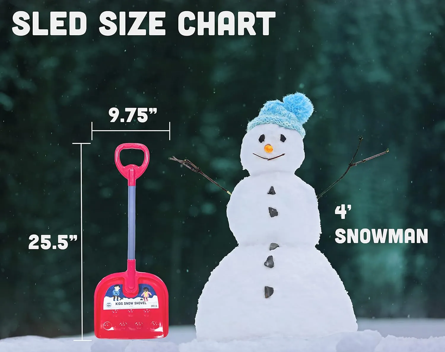 Avalanche Brands Children's Snow Shovel - Safe for all Ages