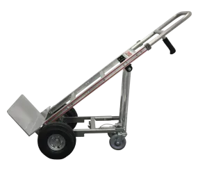 B&P Aluminum Hand Truck 60" w/ 4th Wheel Attachment - 600lb Capacity