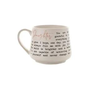 Beige Moments Stoneware Mug - Daughter