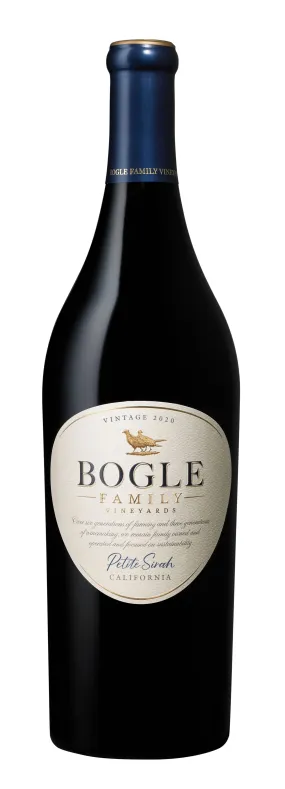 Bogle Petite Sirah Red Wine, California, 14.5% ABV, 750ml Glass Bottle, 5-150ml Servings