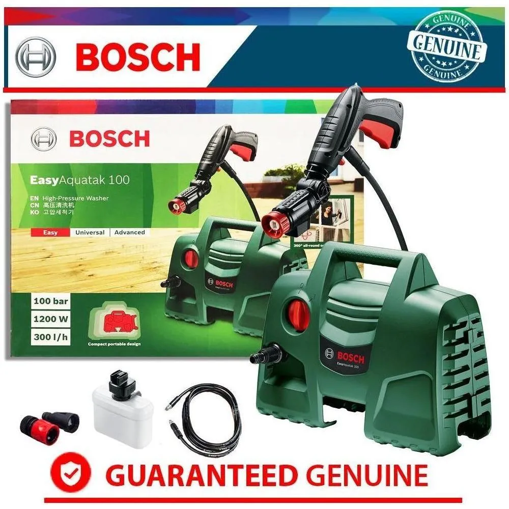 Bosch Easy AQUATAK 100 High Pressure Washer (Short 360 Gun)