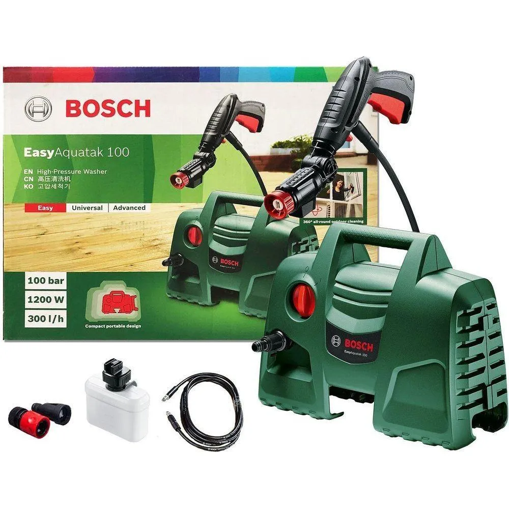 Bosch Easy AQUATAK 100 High Pressure Washer (Short 360 Gun)