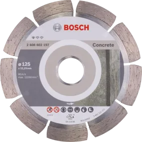 Bosch Professional | Cutting Disc Std for Concrete 125X22,23X1,6X10mm Segmented