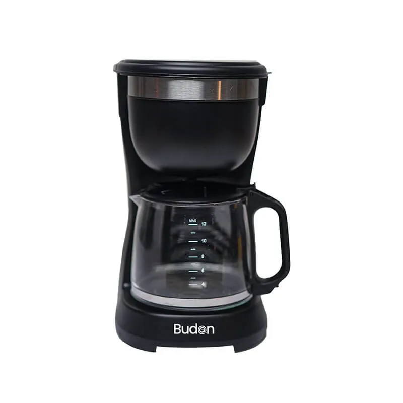 Budan Drip Coffee Maker for Home, 12 Cup Capacity, Borosilicate Glass Carafe