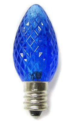 C7 LED Twinkle Bulbs - Blue - 25 Pack