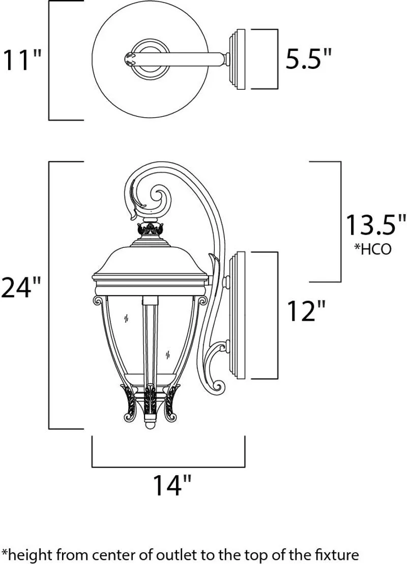 Camden VX 24" Outdoor Wall Mount