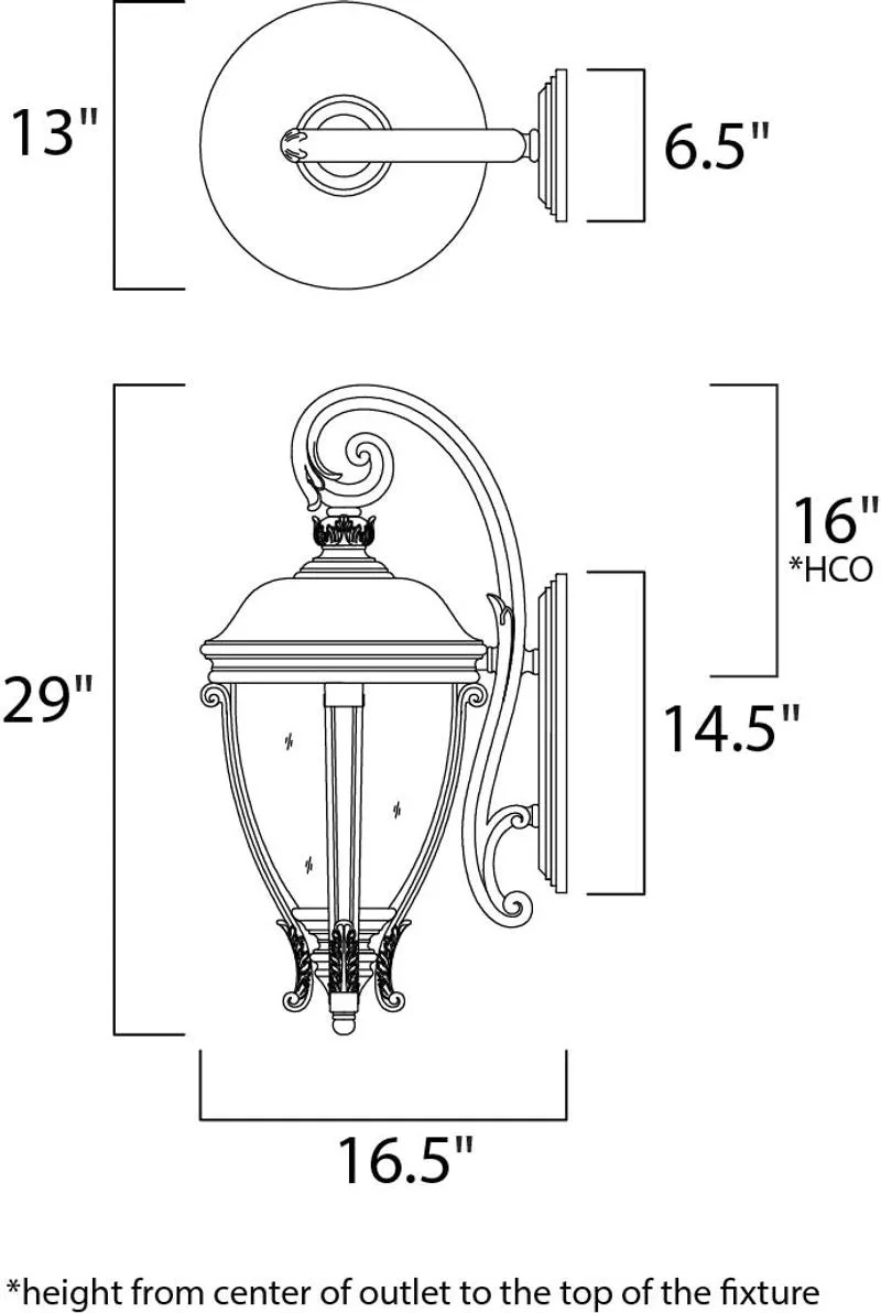 Camden VX 29" Outdoor Wall Mount