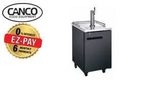 Canco KR-3024S Commercial 23" Single Swing Solid Door Keg Cooler