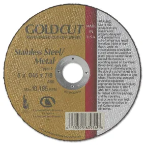 Carborundum GoldCut Reinforced Aluminum Oxide Grinding Wheels