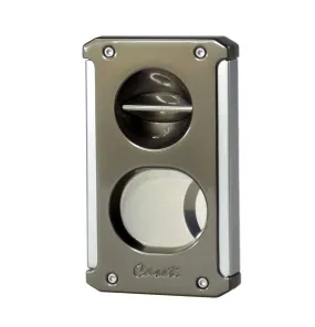 Caseti Trident Gunmetal Cigar Cutter - Guillotine, Wedge, & Punch