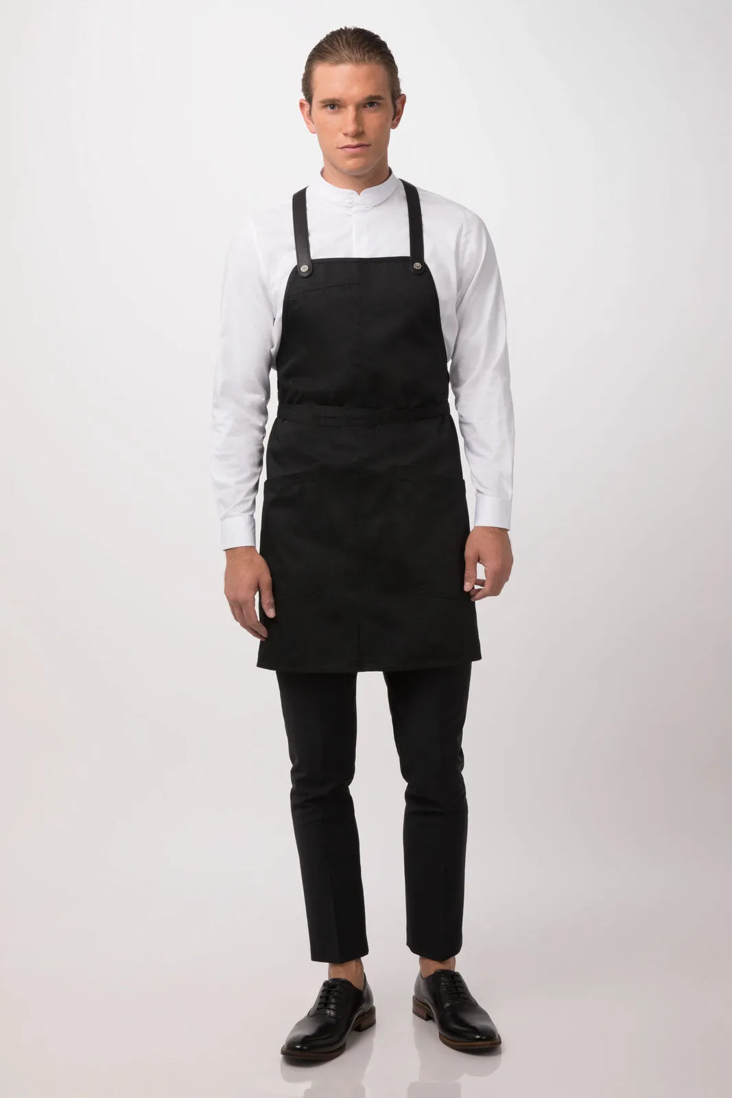 Chef Works Largo Bib Apron- Black