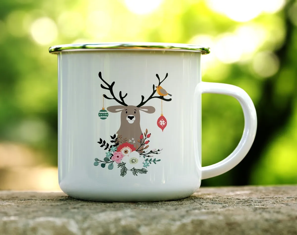 Christmas Deer Camp Mug