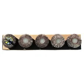 CLEARANCE RYOBI 80 Grit Flap Wheel Set with 1/4 in. Shank (5-Piece)