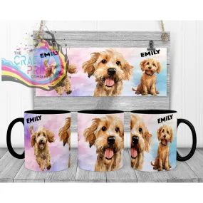 Cockapoo Dog Funny Faces Mug