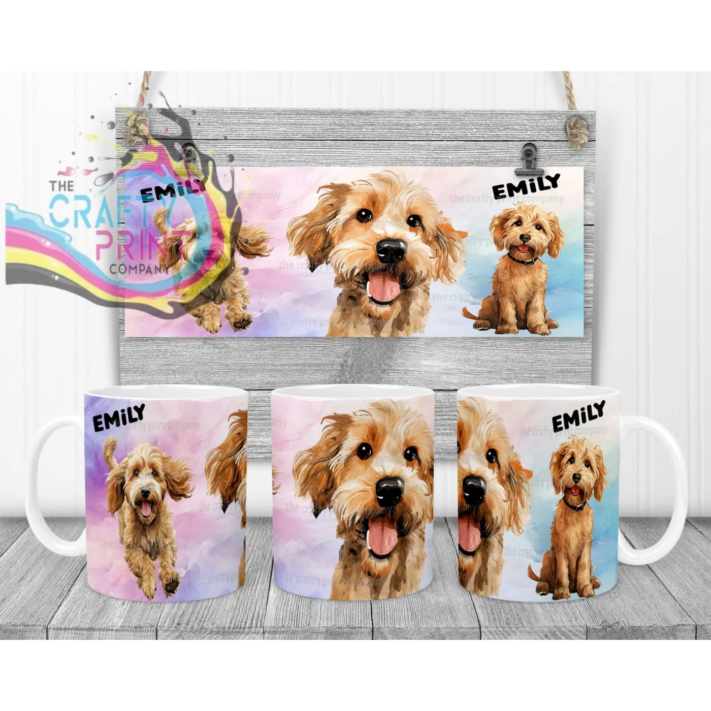 Cockapoo Dog Funny Faces Mug