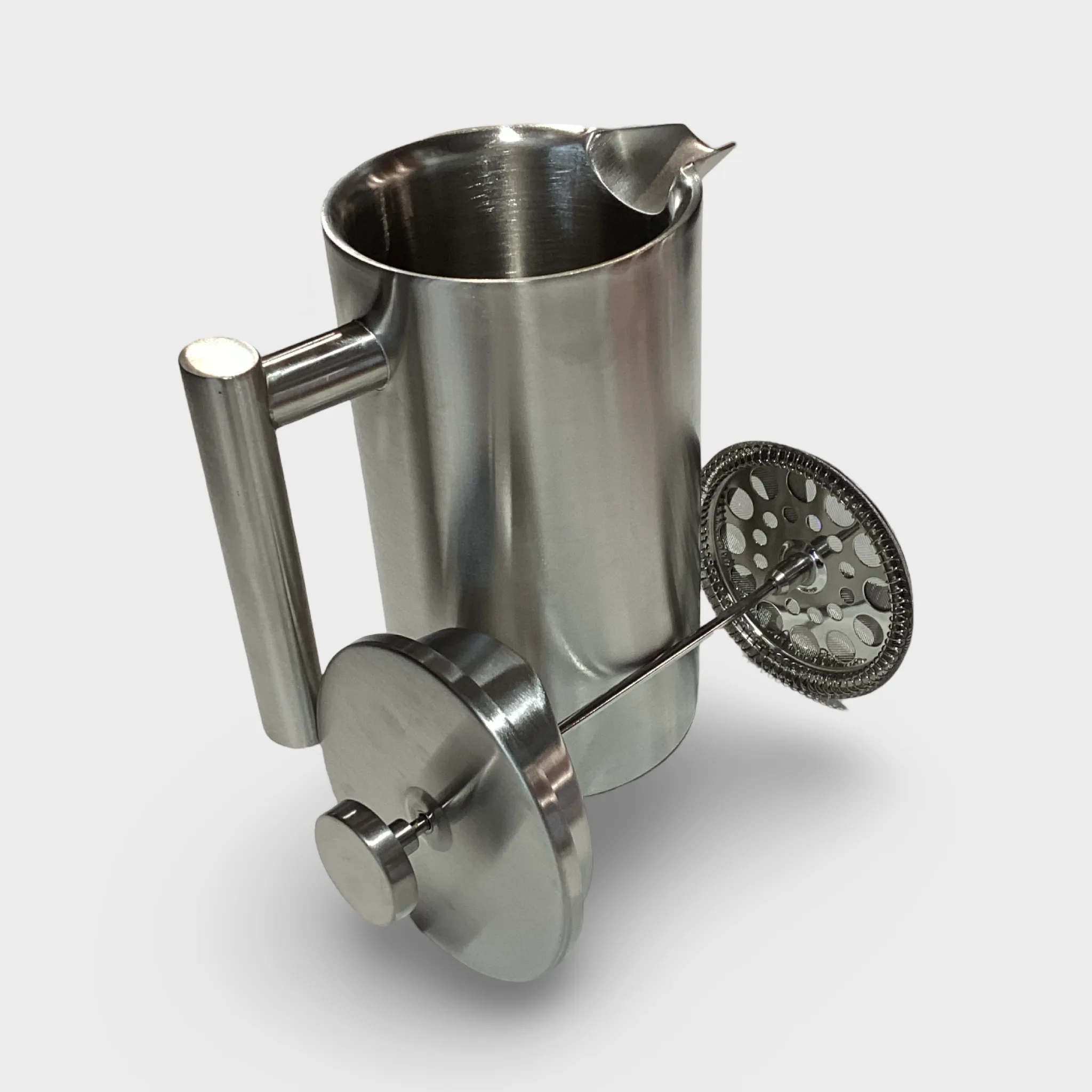 Coffee Plunger - Stainless Steel - 1 litre