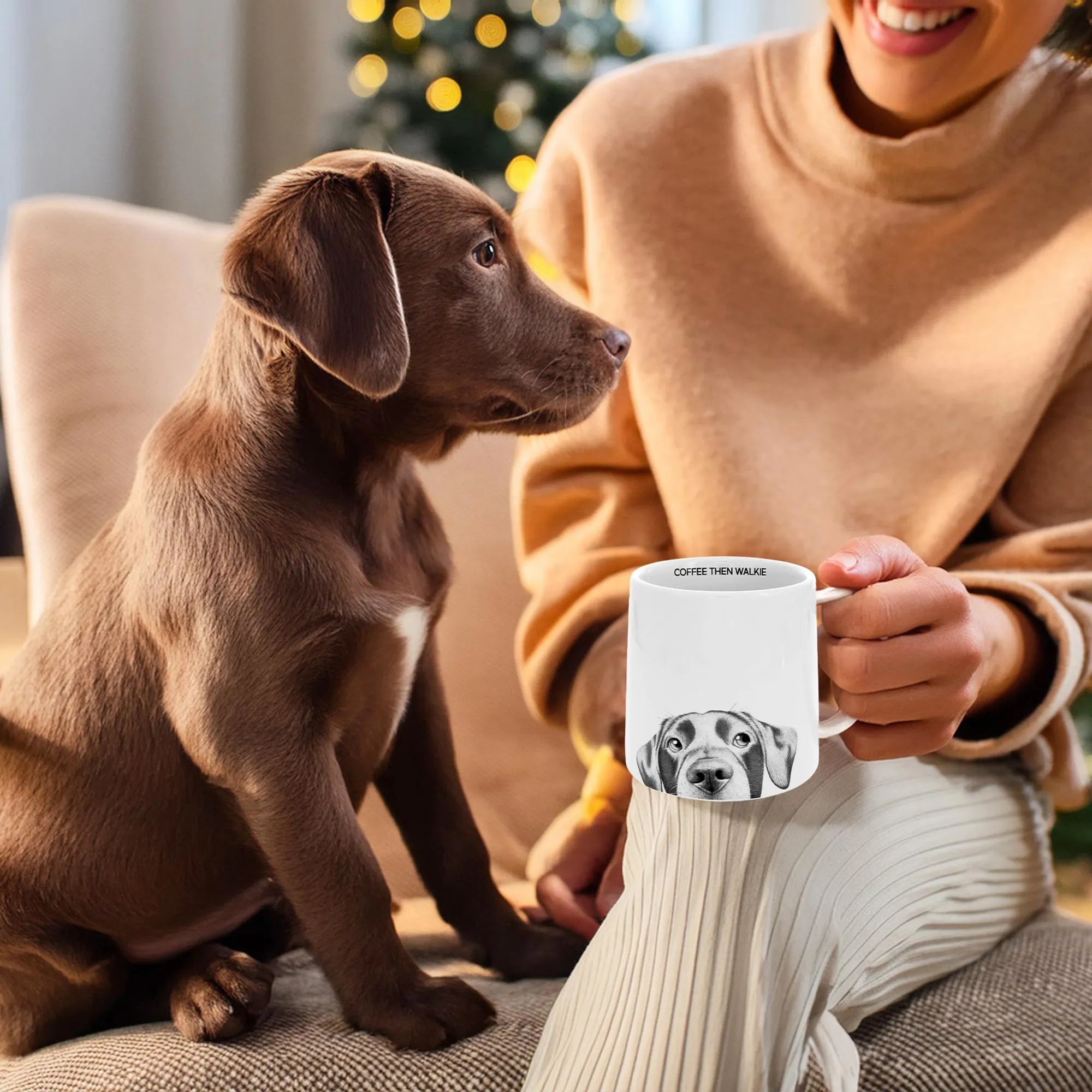 Coffee Then Walkie 17 oz Mug