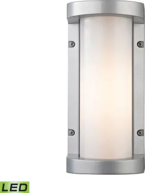 Colby 1 Light Outdoor Sconce In Matte Silver