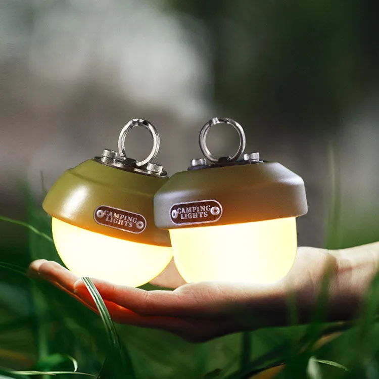 Contemporary Creative Waterproof Orb Metal PC LED Camping Outdoor Light For Outdoor Patio