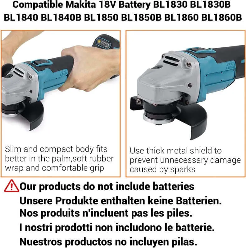 Cordless Electric Angle Grinder