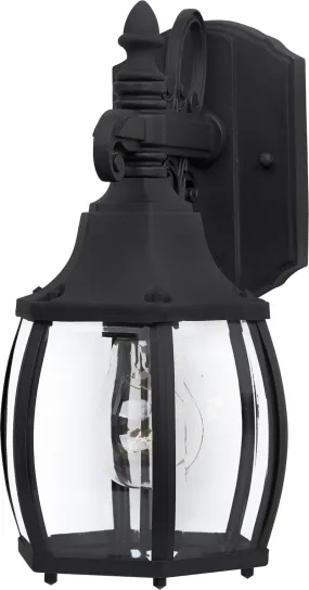 Crown Hill 11.75" Single Light Outdoor Wall Mount in Black