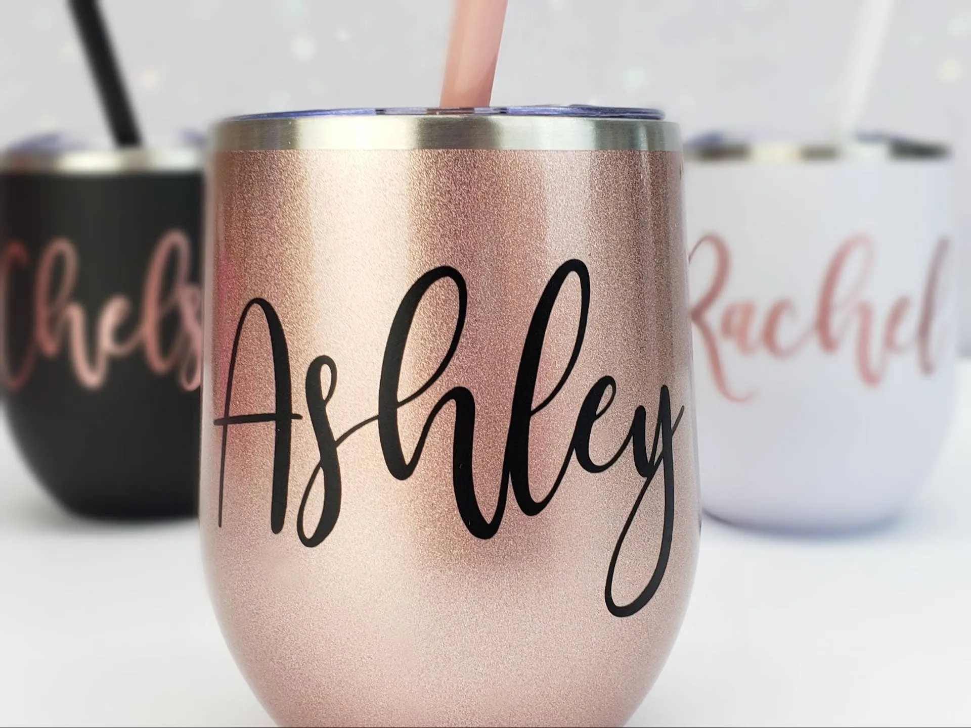 Custom Stainless Steel Wine Tumbler with Name