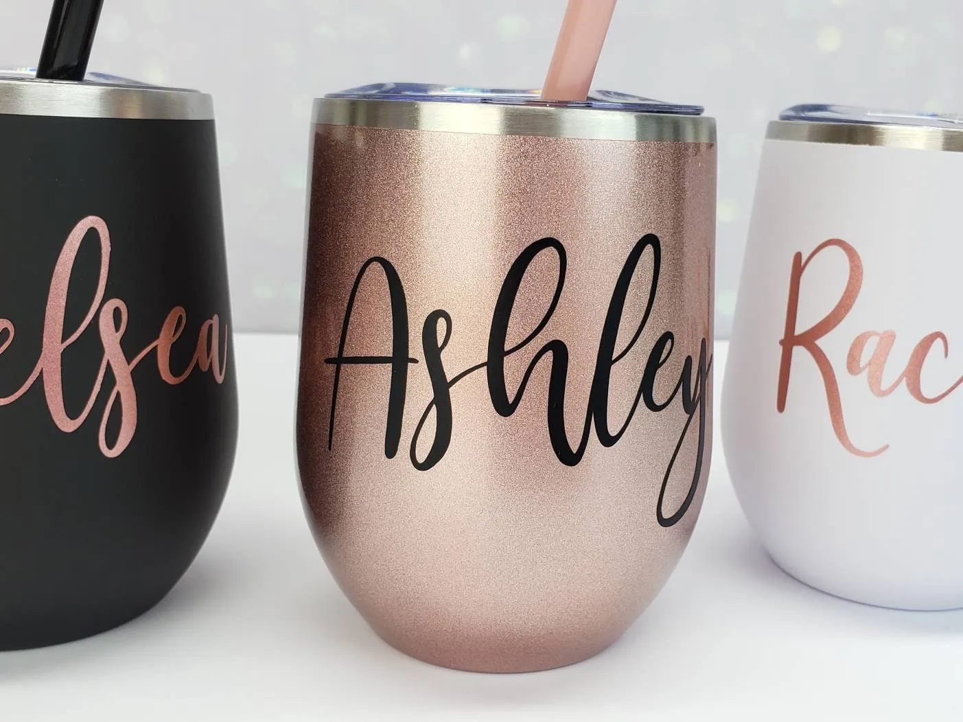 Custom Stainless Steel Wine Tumbler with Name