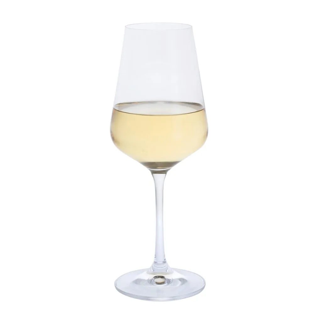 Dartington Crystal Cheers White Wine Glass, Set of 4