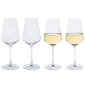 Dartington Crystal Cheers White Wine Glass, Set of 4