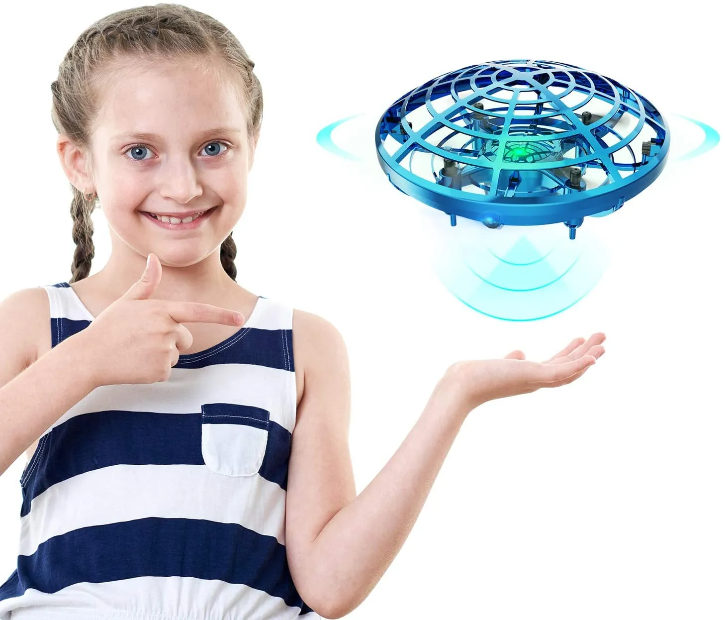 DEERC Drone for Kids Toys Hand Operated Mini UFO Flying Ball Helicopter Toy