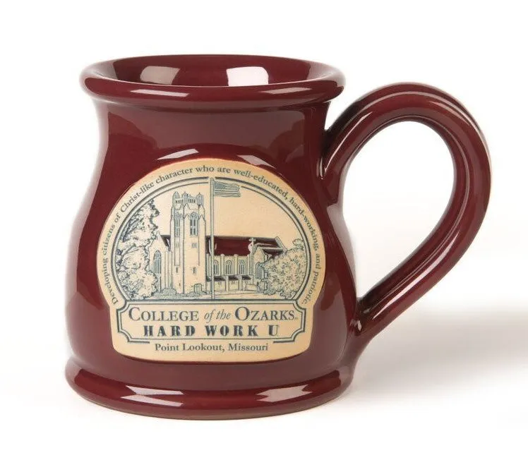 Deneen Tall Belly Mug Maroon