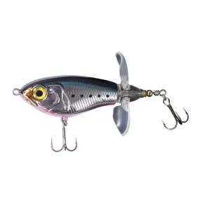 DF065 9g Double Paddle Tractor Surface Tether Roadrunner Fake Lure Long-distance Casting Lure(Silver Black Back)