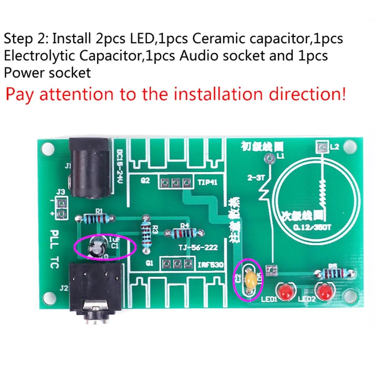 DIY Mini Tesla Coil Kit (x3) Module, Plasma Speaker Electronic Kit, 15W DC 15-24V 2A , Great Educational Toy